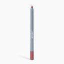 A mauve Velvet Lip Contour pencil by PrimePrometics™ stands upright against a white background, featuring a light blue body, mauve cap, and "prime" and "by Persona" in white on the side.