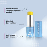 Prime Prometics PrimeWand Nourish stick with shea butter and Camellia Japonica seed oil, silky feel with zero residue, safe for every part of you
