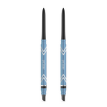 Two PrimePrometics™ PrimeEyes Glide Eyeliners stand side by side, featuring blue barrels with black tips and white chevrons. Water-resistant and ideal for mature eyelids, this 2pcs set is perfect for smooth application.