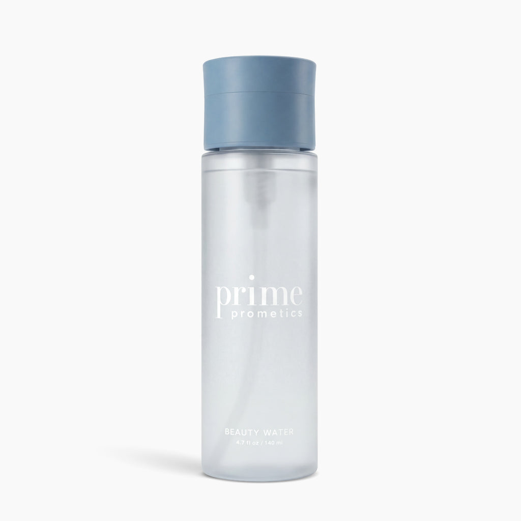 Prime Prometics Beauty Water bottle, a no-rinse micellar cleanser for mature and sensitive skin
