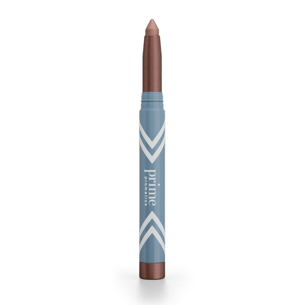 Prime Prometics PrimeEyes Eye Brightener in Nebula, a rosy shimmer stick shown on a white background