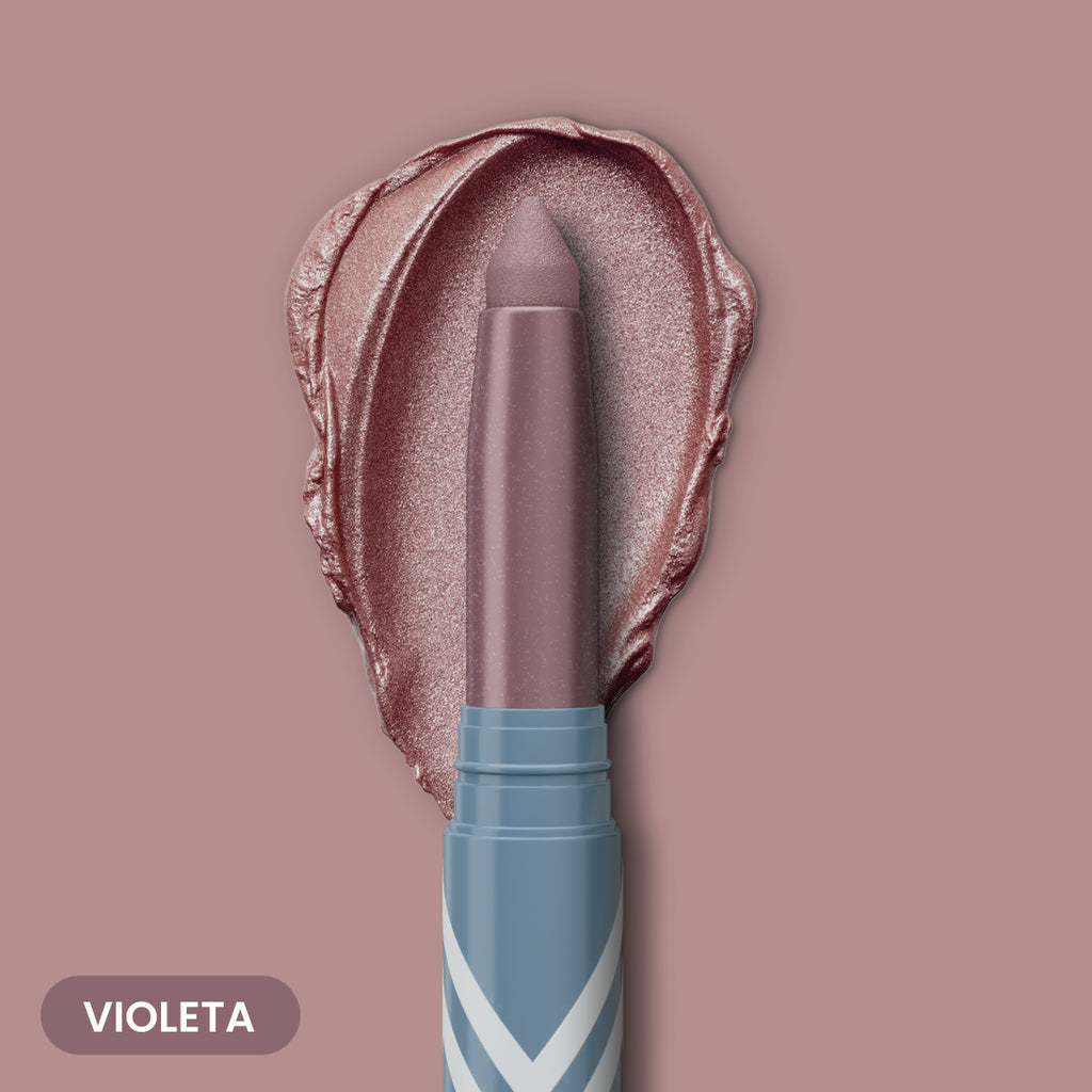 Prime Prometics PrimeEyes Eye Brightener in Violeta with violet swatch and stick