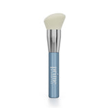 Prime Prometics PrimeWand angled vegan makeup brush with convex dome head and blue handle