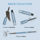 Prime Prometics Brow Collection: PrimeBrow Tinted Gel, PrimeBrow Growth Serum, and PrimeBrow Pencil shown together