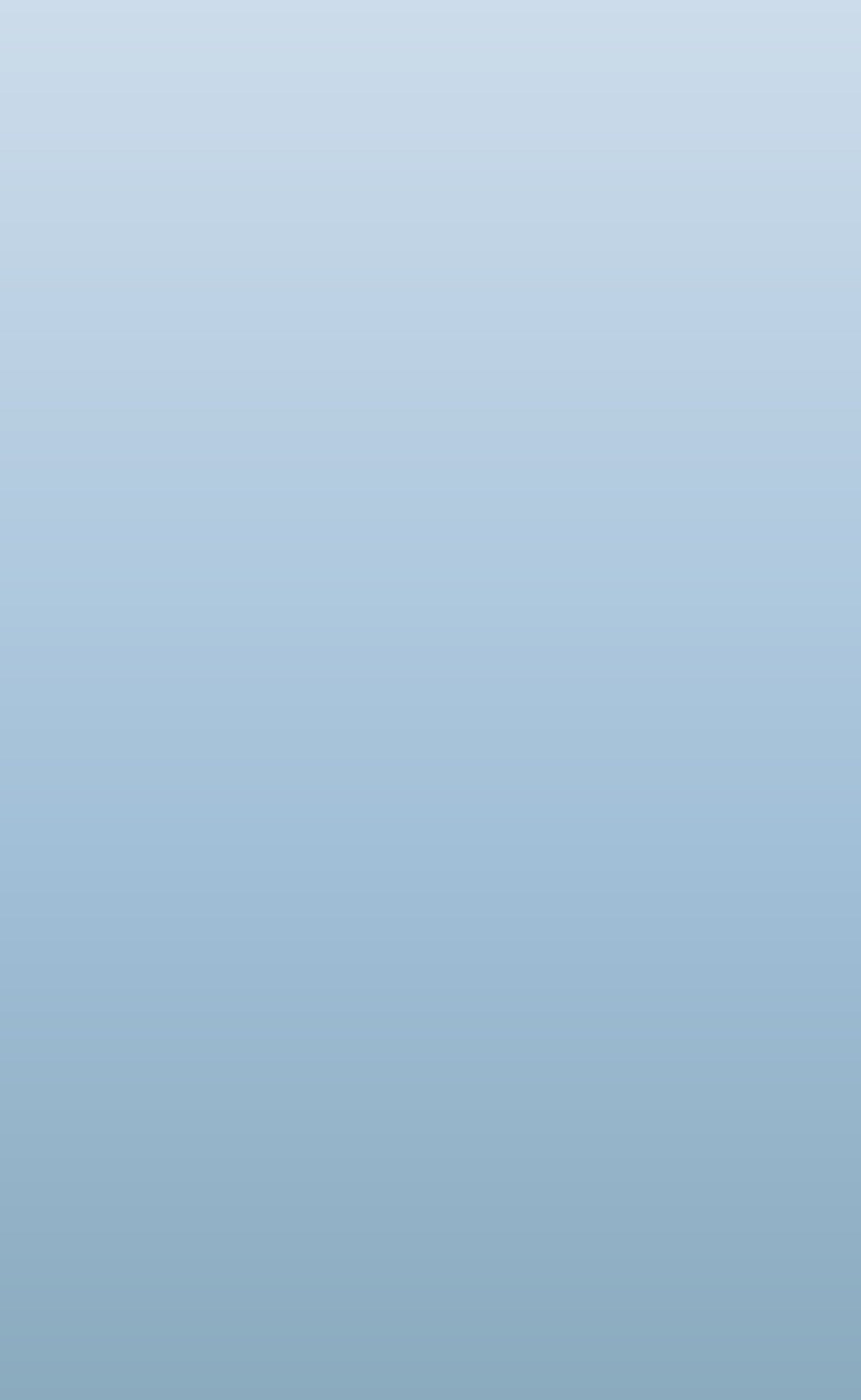 A smooth gradient background transitioning from light blue at the top to a slightly darker blue at the bottom, resembling a clear sky.