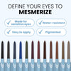 Abbildung von zwölf „PrimeEyes Glide Eyeliner“-Stiften von PrimePrometics™ in verschiedenen leuchtenden Farbtönen, begleitet von dem Text: Betonen Sie Ihre Augen und ziehen Sie alle Blicke auf sich. Zu den Eigenschaften zählen wasserfeste, hochpigmentierte Farben, die schonend zu empfindlichen Augen sind und sich leicht auftragen lassen – ideal als wischfester Eyeliner für reife Augenlider.