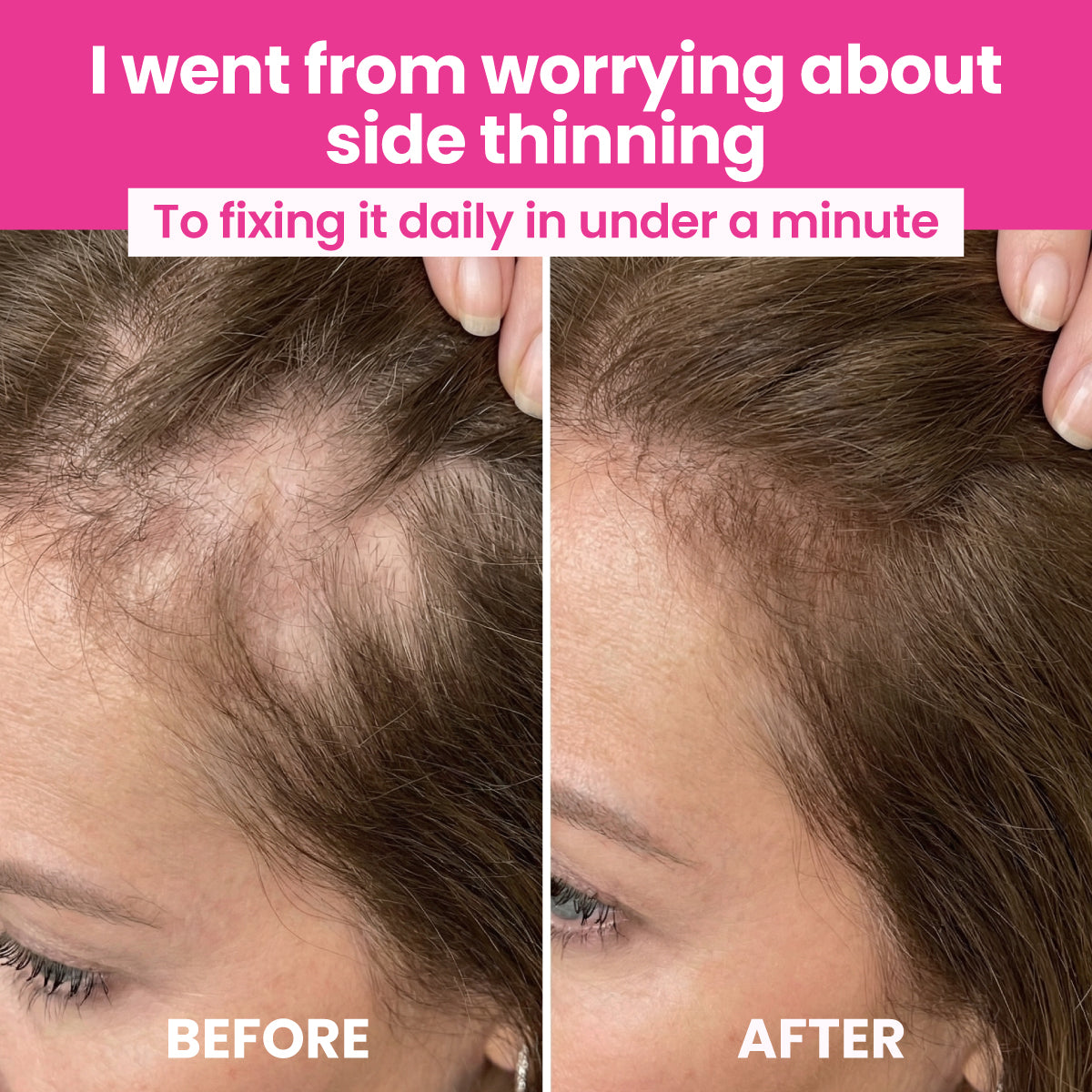Instant Coverage Haaransatzpuder für dünner werdendes Haar