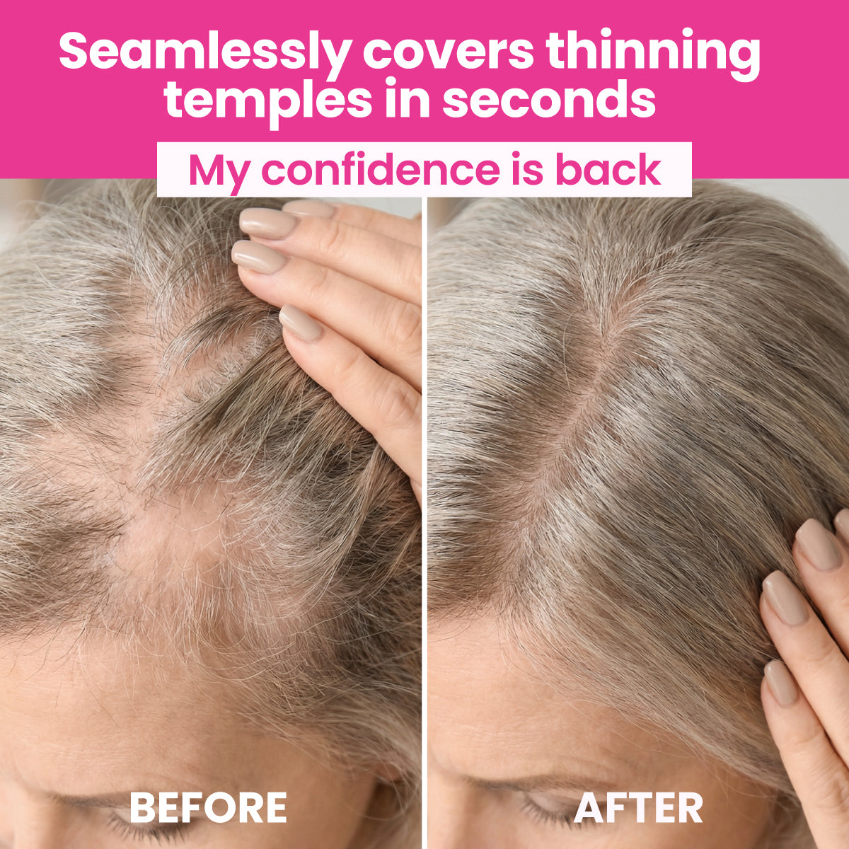 Instant Coverage Haaransatzpuder für dünner werdendes Haar