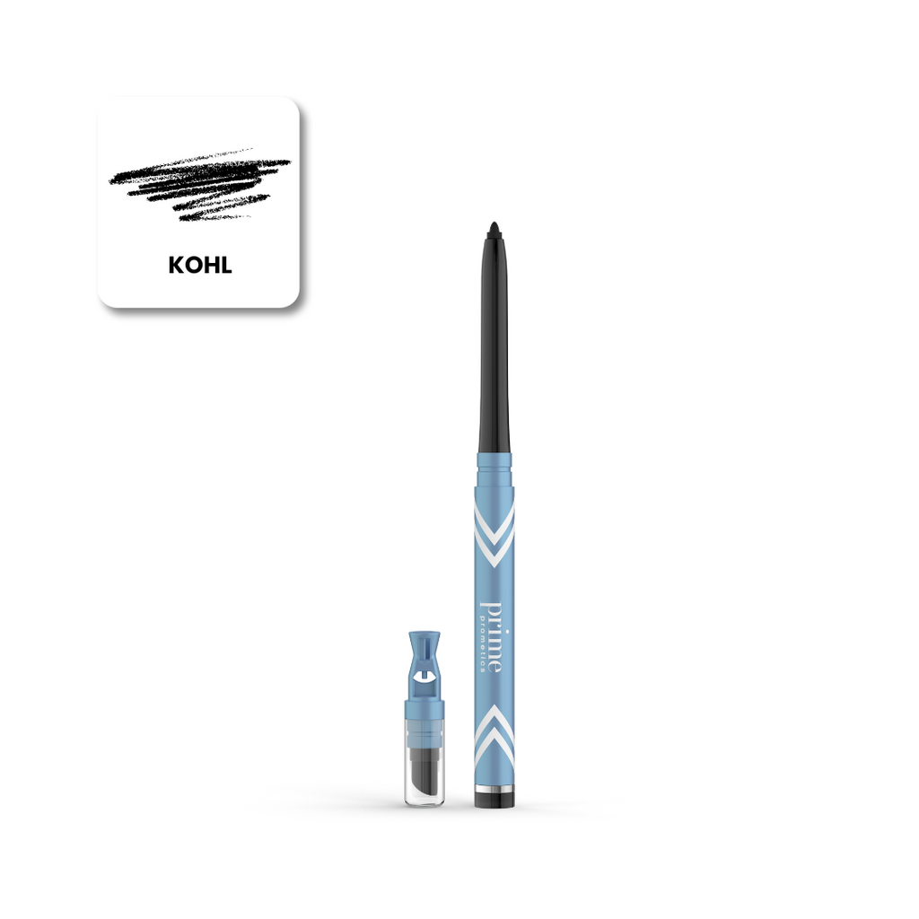 Prime Prometics PrimeEyes Glide Eyeliner in Kohl pencil with black swatch