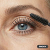 Closeup of an eye with Prime Prometics PrimeLash Mascara in Smoky, a charcoal grey shade