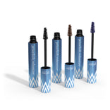 Prime Prometics PrimeLash Volumizer trio of shades: Black, Dark Brown, and Navy Blue with brush wands