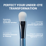 PrimeLift Precision Applicator Brush with ultra-soft synthetic bristles and a compact head designed for targeted skincare and PrimeLift Instant Eye Tightener application.