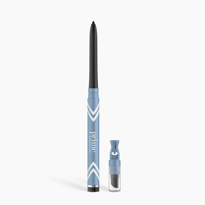 Prime Prometics PrimeEyes Glide Eyeliner pencil with discreet sharpener cap