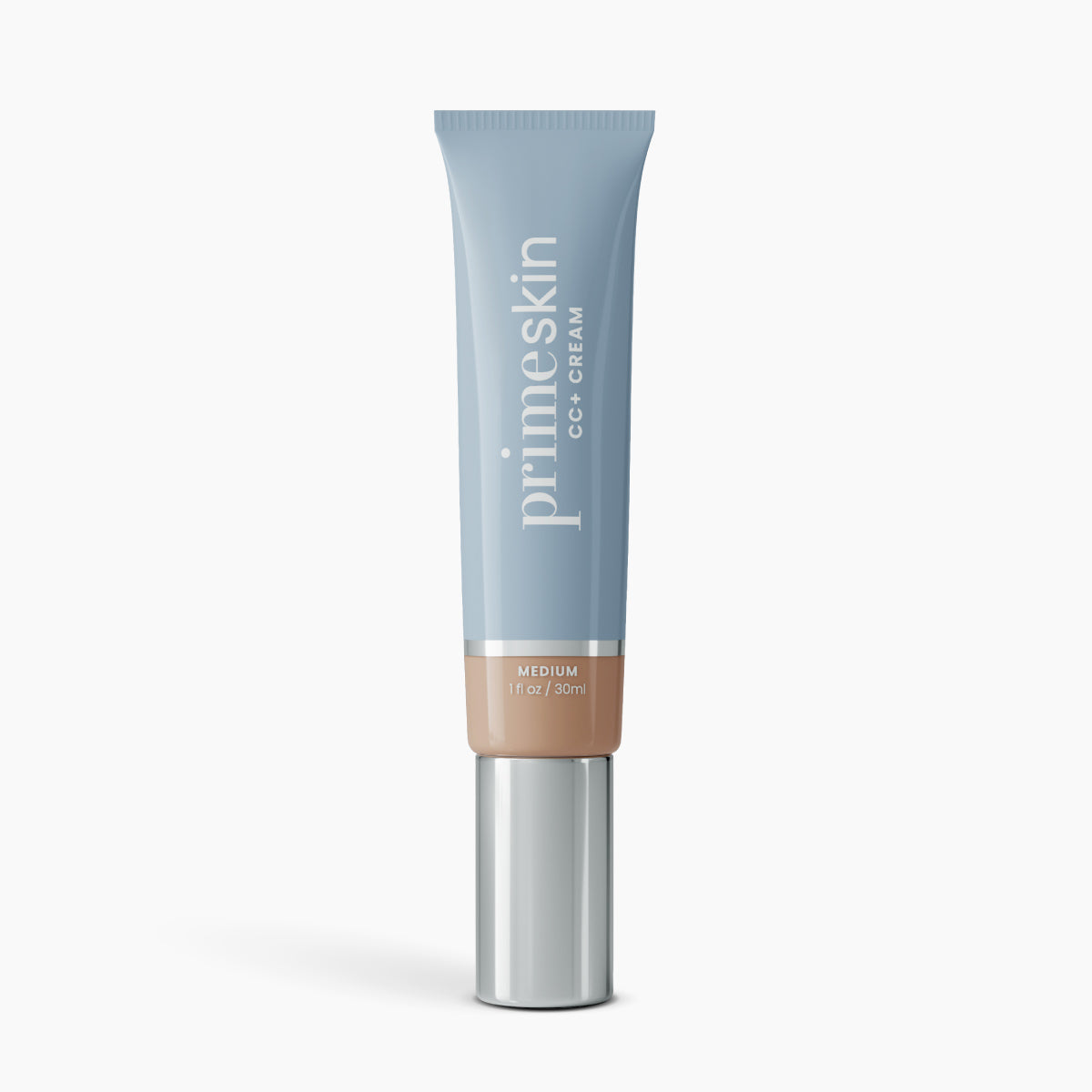 Prime Prometics PrimeSkin CC+ Cream tube in Medium shade, a color-corrective cream for mature skin