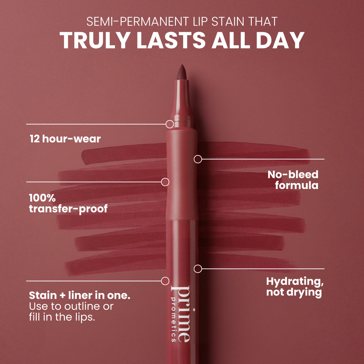 Langanhaltender Lippenstift