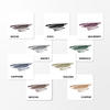 Prime Prometics PrimeEyes Glide Eyeliner all 9 shade swatches: Wood, Kohl, Mulberry, Smoky, Emerald, Sapphire, Golden, Mocha, and Copper