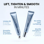 Two tubes of PrimePrometics™ PrimeLift Instant Eye Tightener are displayed, with text highlighting rapid visible lift in 2 minutes, smoothing of under-eye bags and fine lines, BioLift6 Complex, no white cast or flaking—your go-to solution for a refreshed, youthful look.