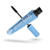 A blue tube of Primalash lengthening and volumizing mascara with the wand applicator partially removed, shown against a white background.