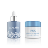 PrimePrometics™ presents the ideal skincare bundle: PrimeSkin Magic Repair Serum and PrimeEyes Hydrate, displayed together on a white background.